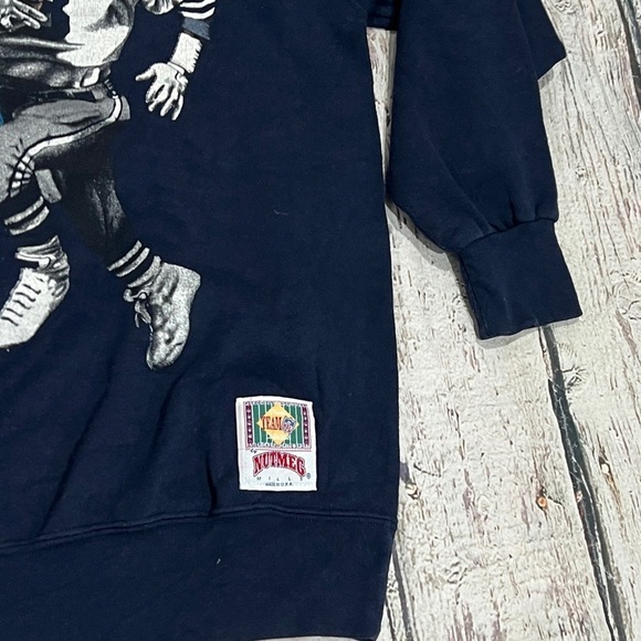 Dallas Cowboys NFL Football Vintage 1990s Nutmeg Mills Crewneck Sweatshirt - Picture 3 of 6